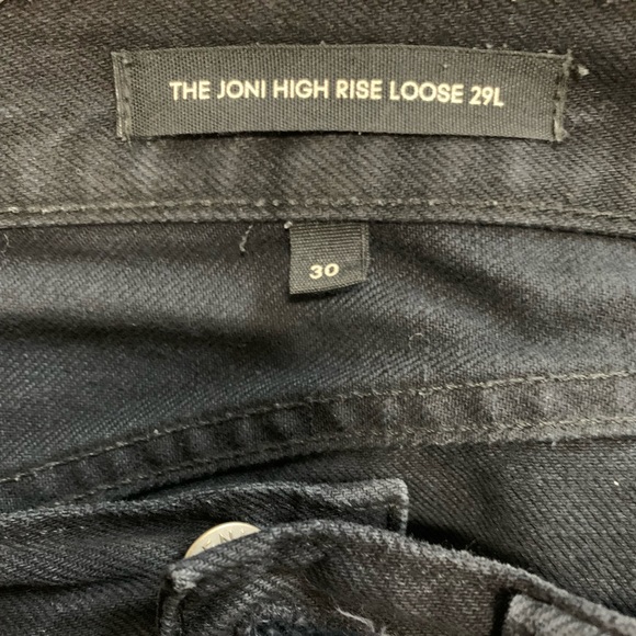 Aritzia The Joni High Rise Ripped Black Jean size 30 - Picture 5 of 5